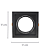 Spot Embutir Conecta ABS GU10 AR111 Max 50W 17cmX17cmX4,3cm Preto IP20 DL146AR111B - Imagem 5