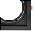 Spot Embutir Conecta ABS GU10 AR111 Max 50W 17cmX17cmX4,3cm Preto IP20 DL146AR111B - Imagem 4