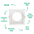 Spot Embutir Conecta ABS GU10 AR111 Max 50W 17cmX17cmX4,3cm Branco IP20 DL146AR111W - Imagem 3