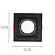Spot Embutir Conecta ABS GU10 AR70 Max 50W 13cmX13cmX4,35cm Preto IP20 DL146AR70B - Imagem 5