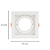 Spot Embutir Conecta ABS GU10 AR70 Max 50W 13cmX13cmX4,35cm Branco IP20 DL146AR70W - Imagem 5