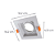 Spot Embutir Conecta ABS GU10 MR16 Max 50W 10,2cmX10,2cmX4,15cm Branco IP20 DL146DICW - Imagem 6