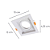 Spot Embutir Conecta ABS E27 PAR20 Max 50W 13cmX13cmX4,35cm Branco IP20 DL146PAR20W - Imagem 6