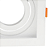 Spot Embutir Conecta ABS E27 PAR20 Max 50W 13cmX13cmX4,35cm Branco IP20 DL146PAR20W - Imagem 5