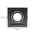 Spot Embutir Conecta ABS E27 PAR20 Max 50W 13cmX13cmX4,35cm Preto IP20 DL146PAR20B - Imagem 5