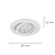 Spot Embutir Conecta ABS E27 PAR30 Max 50W 17cmX2,7cm Branco IP20 DL152PAR30W - Imagem 5