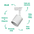 Spot De Trilho Click GU10 AR111 Max 50W 11,7cmX11,3cm Branco IP20 DL169AR11W - Imagem 3