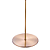 Luminaria Coluna Naif E27 Bulbo Max 40W 28cmX133cm Dourado IP20 GL006G - Imagem 4