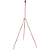 Luminaria Coluna Litho E27 Bulbo Max 40W 62cmX72cmX133cm COBRE Preto IP20 GL007E - Imagem 1