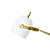 Abajur Juju E14 BOLINHA Max 40W 18cmX5cmX43cm Branco Dourado IP20 HR006WG - Imagem 5