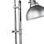Abajur Studio E14 BOLINHA Max 40W 20cmX38cmX65cm Prata IP20 HR007C - Imagem 4