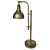 Abajur Studio E14 BOLINHA Max 40W 20cmX38cmX65cm Bronze IP20 HR007G - Imagem 1