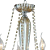 Pendente Anjou 5XE14 Vela Max 40W 58cmX63cm Cromado Champanhe IP20 JF015A - Imagem 4