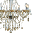 Pendente Anjou 8XE14 Vela Max 40W 68cmX68cm Cromado Champanhe IP20 JF018A - Imagem 5