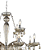 Pendente Anjou 12XE14 Vela Max 40W 82cmX79cm Cromado Champanhe IP20 JF112A - Imagem 5