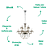 Pendente Anjou 12XE14 Vela Max 40W 82cmX79cm Cromado Champanhe IP20 JF112A - Imagem 3