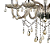 Pendente Anjou 12XE14 Vela Max 40W 82cmX79cm Cromado Champanhe IP20 JF112A - Imagem 4