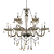 Pendente Anjou 12XE14 Vela Max 40W 82cmX79cm Cromado Champanhe IP20 JF112A - Imagem 1