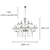 Pendente Anjou 18XE14 Vela Max 40W 82cmX100cm Cromado Transparente IP20 JF118C - Imagem 6