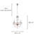 Pendente Tyene 5XE14 Vela Max 40W 54cmX63cm Rose Gold IP20 JF305 - Imagem 6