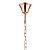 Pendente Tyene 5XE14 Vela Max 40W 54cmX63cm Rose Gold IP20 JF305 - Imagem 5