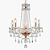 Pendente Tyene 5XE14 Vela Max 40W 54cmX63cm Rose Gold IP20 JF305 - Imagem 1