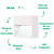Balizador Led Dash 2W 3000K 5cmX8,5cmX8,5cm Branco IP20 LX1222 - Imagem 3