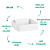 Arandela Parede Led Alca 6W 3000K 15cmX15cmX4cm Prata IP20 LZ006A - Imagem 3