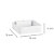 Arandela Parede Led Alca 6W 3000K 15cmX15cmX4cm Prata IP20 LZ006A - Imagem 5