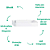 Arandela Parede Led Alca 3W 3000K 15cmX30cmX5cm Prata IP20 LZ008A - Imagem 3