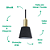 Pendente Pipe E14 Vela Max 40W 12cmX19,5cm Dourado Preto IP20 ME001 - Imagem 3
