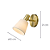 Arandela Parede Pipe E14 Vela Max 40W 12cmX21cm Dourado Branco IP20 ME004W - Imagem 6