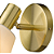 Arandela Parede Pipe E14 Vela Max 40W 12cmX21cm Dourado Branco IP20 ME004W - Imagem 5