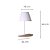 Arandela Parede Lêra E14 Vela Max 40W 18cmX36cmX46cm Branco Marrom IP20 ML010W - Imagem 6