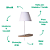 Arandela Parede Lêra E14 Vela Max 40W 18cmX36cmX46cm Branco Marrom IP20 ML010W - Imagem 3