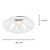 Spot Led Embutir Fit 3W 3000K 5cmX4cm Branco IP20 NS1008L - Imagem 5