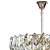 Pendente Foglia 16XE14 Vela Max 40W 60cmX38cm Dourado Transparente IP20 OC003 - Imagem 4