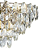 Pendente Foglia 16XE14 Vela Max 40W 60cmX38cm Dourado Transparente IP20 OC003 - Imagem 5