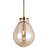 Pendente Caju E14 Vela Max 40W 21,5cmX29,5cm Bronze Conhaque IP20 RZ001ES - Imagem 1