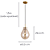 Pendente Caju E14 Vela Max 40W 21,5cmX29,5cm Bronze Conhaque IP20 RZ001ES - Imagem 6