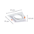 Spot Embutir Conecta ABS E27 PAR30 Max 50W 17cmX17cmX4,3cm Branco IP20 DL146PAR30W - Imagem 6