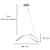 Pendente Led Zig 35W 3000K 1800lm 32cmX88cmX22cm Branco IP20 TP002 - Imagem 6