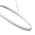 Pendente Led Zig 35W 3000K 1800lm 32cmX88cmX22cm Branco IP20 TP002 - Imagem 5