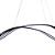 Pendente Led Zig 35W 3000K 1800lm 32cmX88cmX22cm Preto Branco IP20 TP002B - Imagem 5