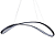 Pendente Led Zig 35W 3000K 1800lm 32cmX88cmX22cm Preto Branco IP20 TP002B - Imagem 1