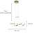 Pendente Led Zig 35W 3000K 1800lm 22cmX84cmX21cm Branco IP20 TP003 - Imagem 6