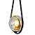 Pendente Pingo G9 Halopin Max 25W 18cmX49cm Preto FUME IP20 TR001B - Imagem 5