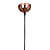 Pendente Copper E27 Bulbo Max 40W 12cmX31cm COBRE Preto IP20 XN004 - Imagem 4