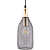 Pendente Copper E27 Bulbo Max 40W 12cmX31cm Preto Dourado IP20 XN004G - Imagem 1