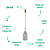 Pendente Copper E27 Bulbo Max 40W 12cmX31cm Preto Dourado IP20 XN004G - Imagem 3